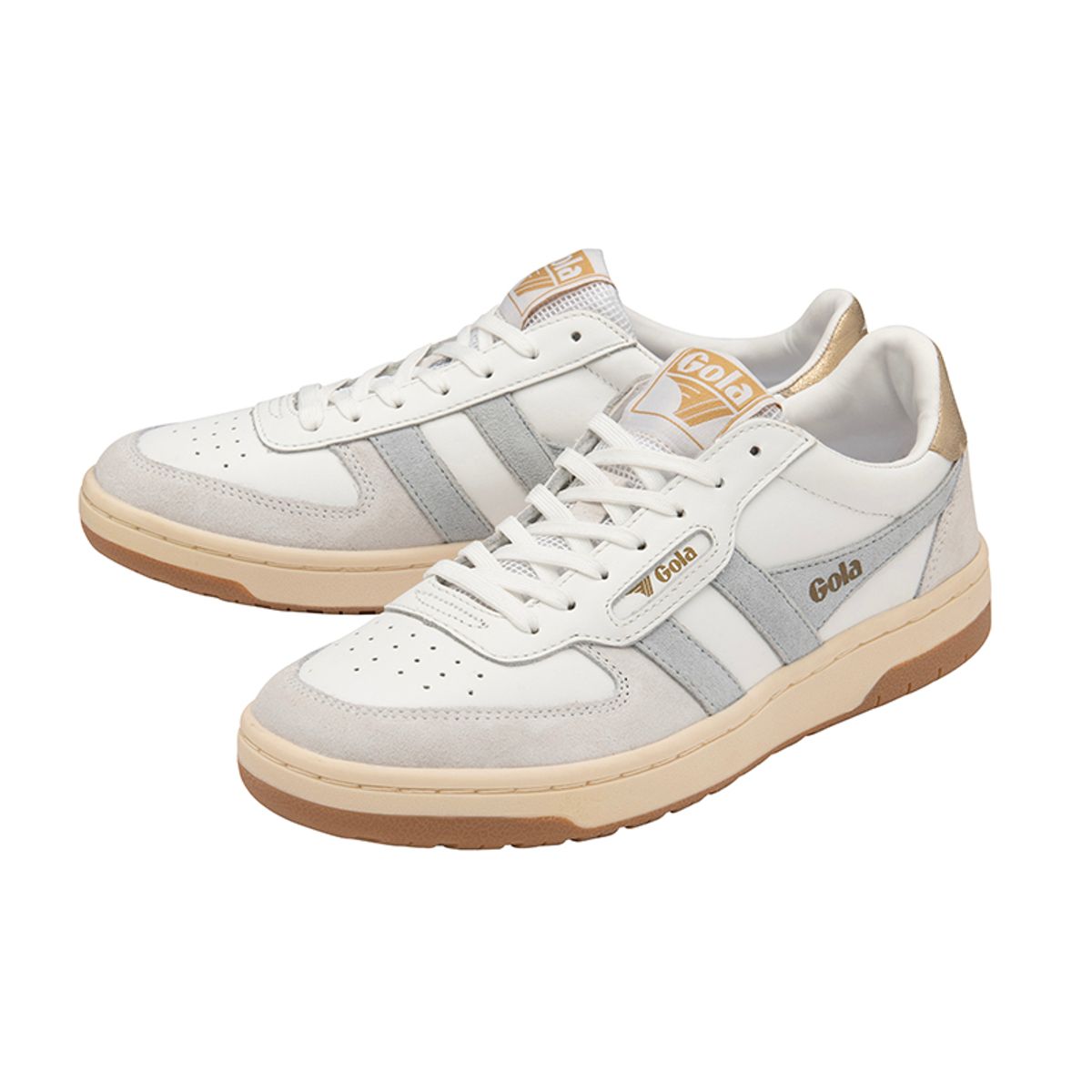 골라 클래식(GOLA CLASSICS) 호크 화이트 아이스블루 골드 CLB336WA