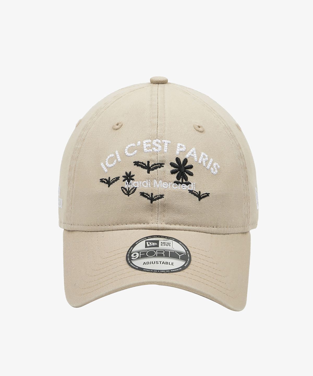 뉴에라(NEW ERA) 뉴에라 X 마르디 메크르디 ICI CEST PARIS 언스트럭쳐 볼캡 베이지