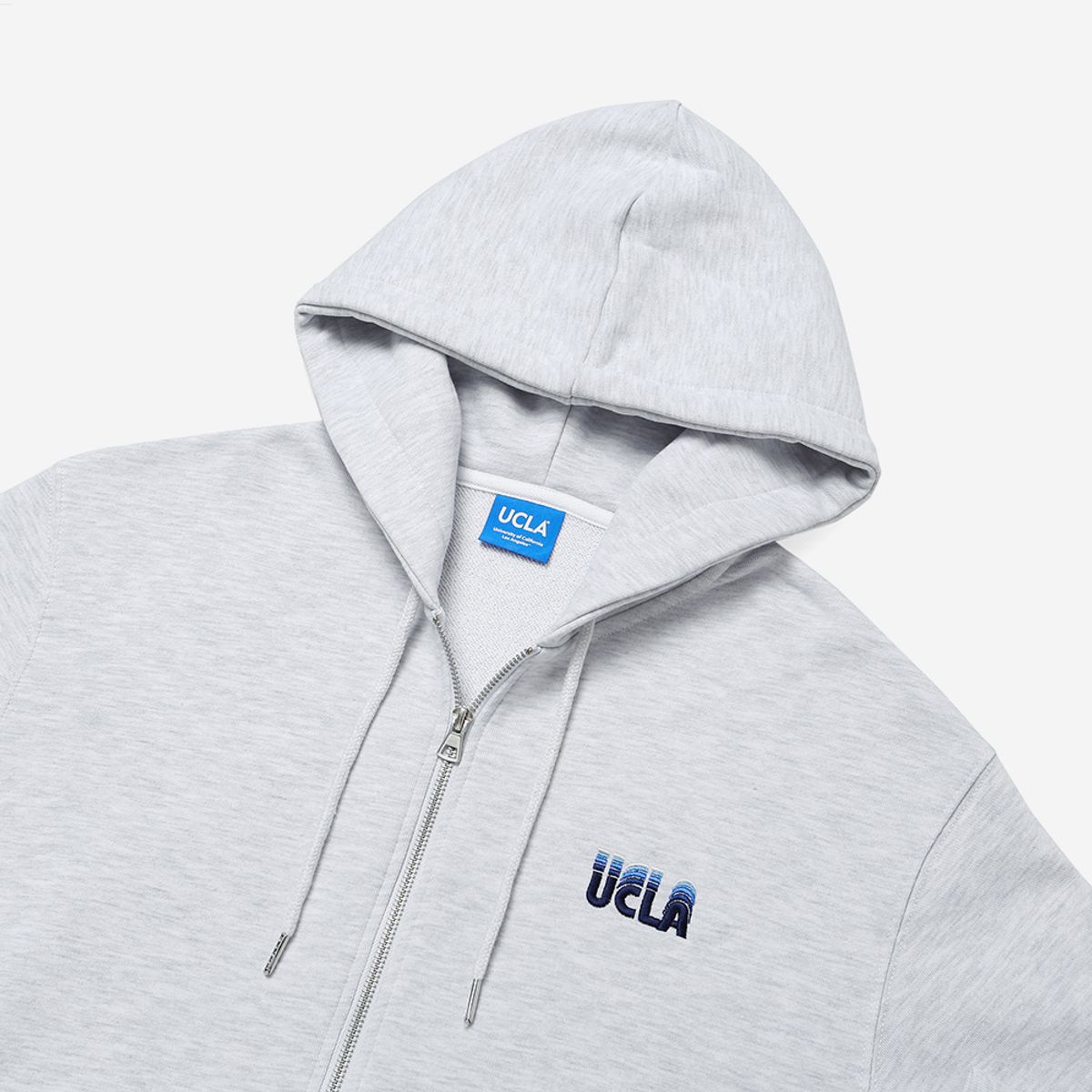 유씨엘에이(UCLA) 변형로고 집업 후드[L-M-GREY](UZ3GD10_12)