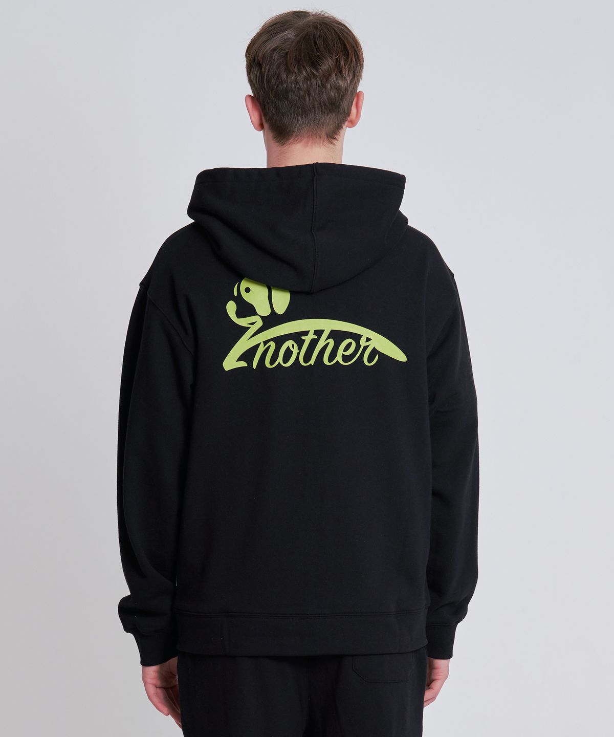 젠아더(ZNOTHER) 남/여 공용 HOODIE ZIP-UP BLACK
