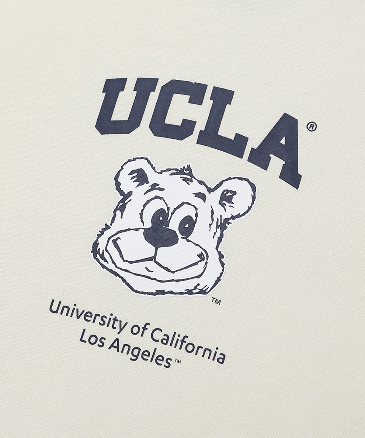 유씨엘에이(UCLA) 브루인스 캐릭터 후디[CREAM](UZ3LT04_21)