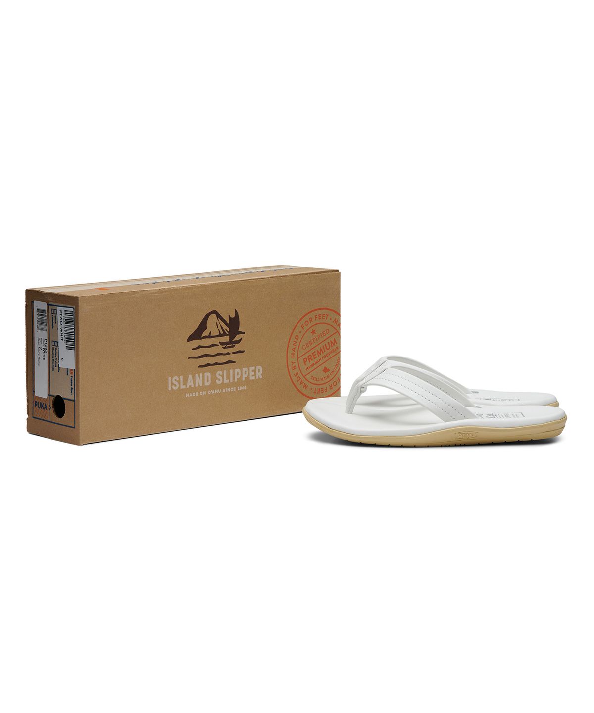 아일랜드 슬리퍼(ISLAND SLIPPER) 멘스 텅 - 화이트 / PT202-WHIT