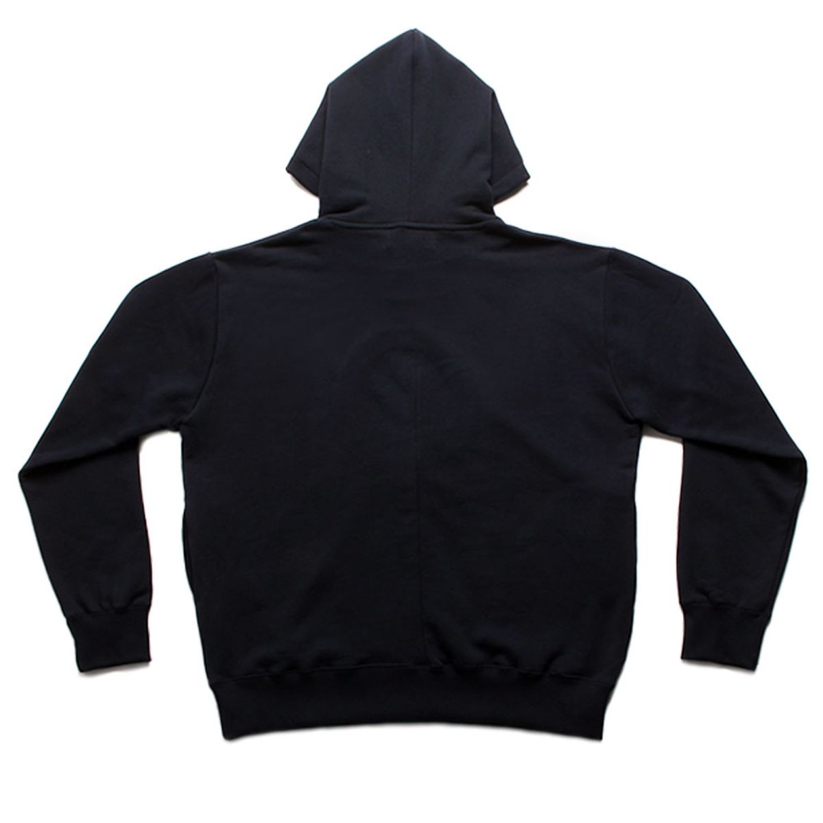 이레귤러(IRREGULAR) CIRCLE CUT AND PUNCHED HOODIE (NAVY)