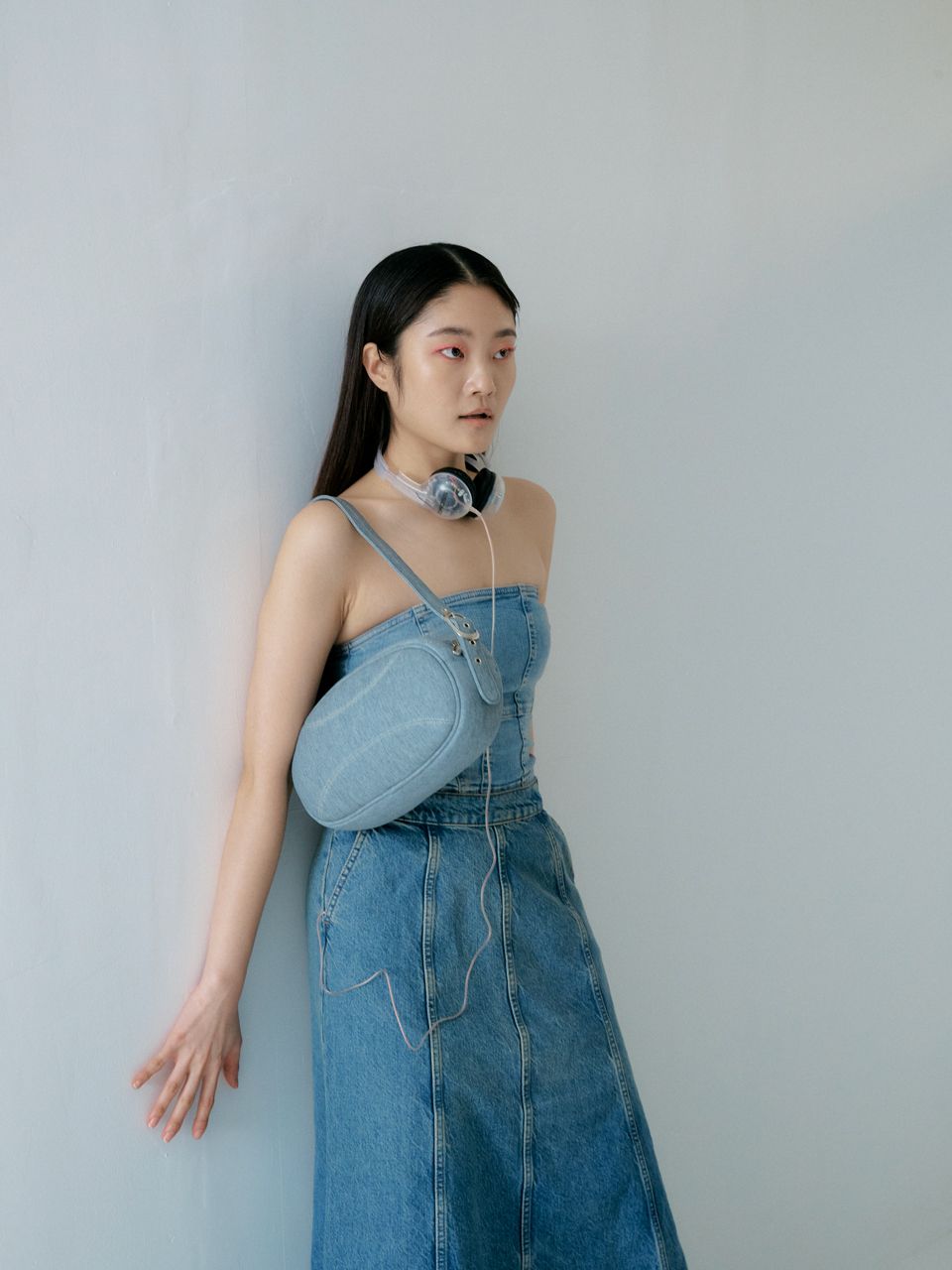 MUSINSA | MUWM [Recycled Denim] Puff-Up Buckle Bag (Soft Denim)