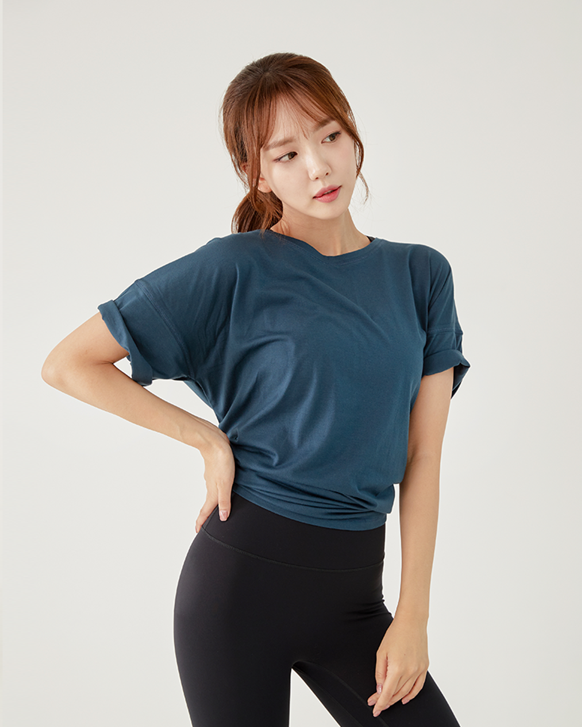 러브유어바디(LOVEYOURBODY) [1+1]피마코튼 오버핏 반팔 티셔츠 세트