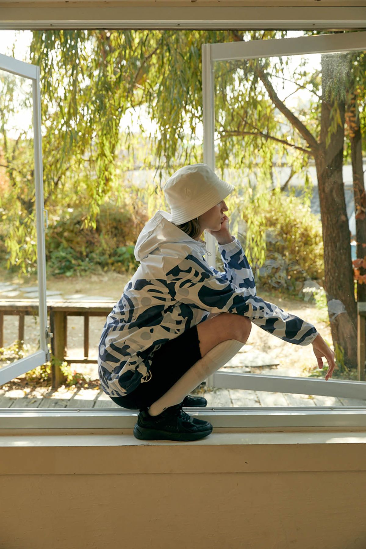 리드로(LEADRAW) C bucket hat _ white