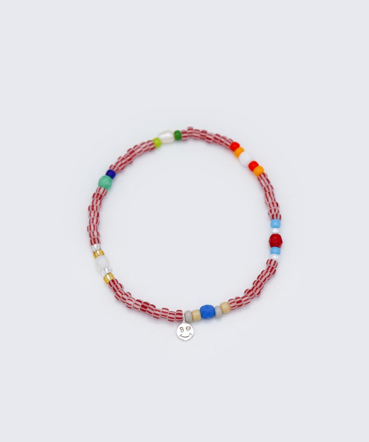 봉보(BONBEAU) Tropic play color beads Bracelet 미니 스마일 참 트로픽 컬러 비즈 팔찌