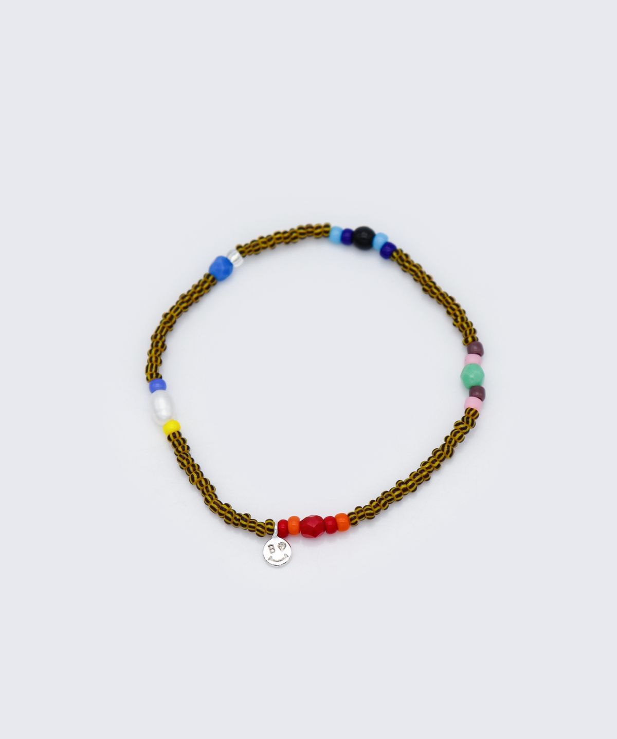 봉보(BONBEAU) Tropic play color beads Bracelet 미니 스마일 참 트로픽 컬러 비즈 팔찌