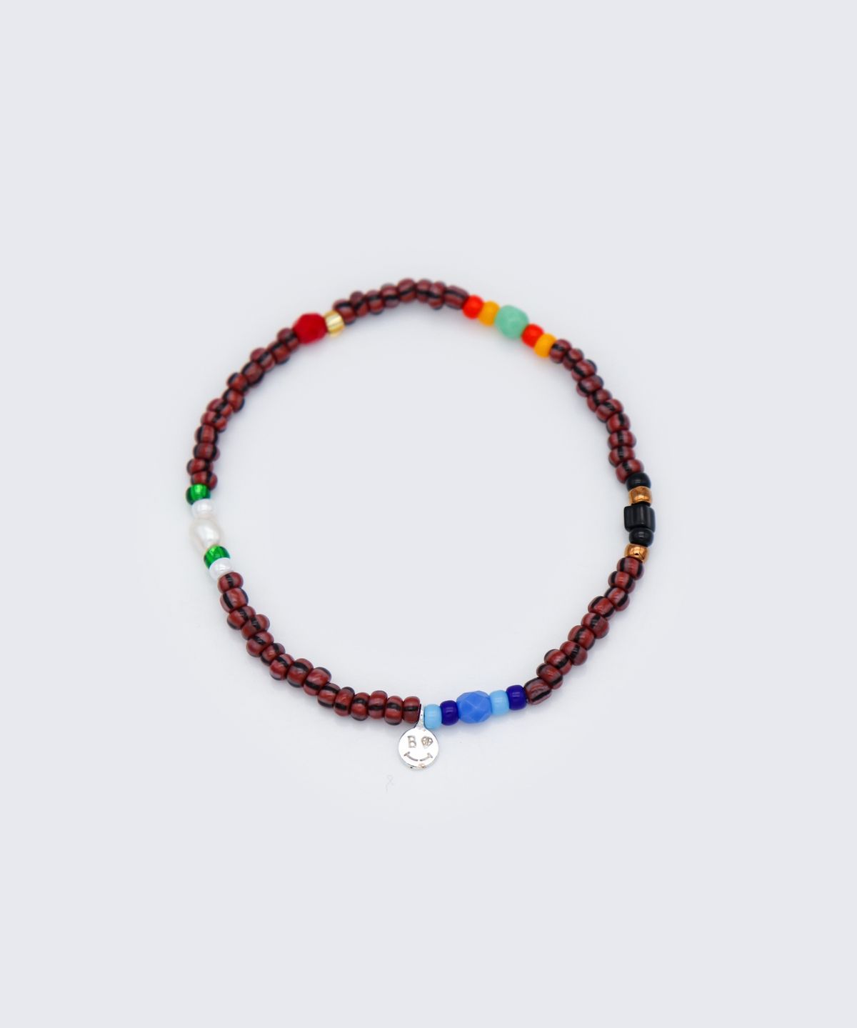 봉보(BONBEAU) Tropic play color beads Bracelet 미니 스마일 참 트로픽 컬러 비즈 팔찌