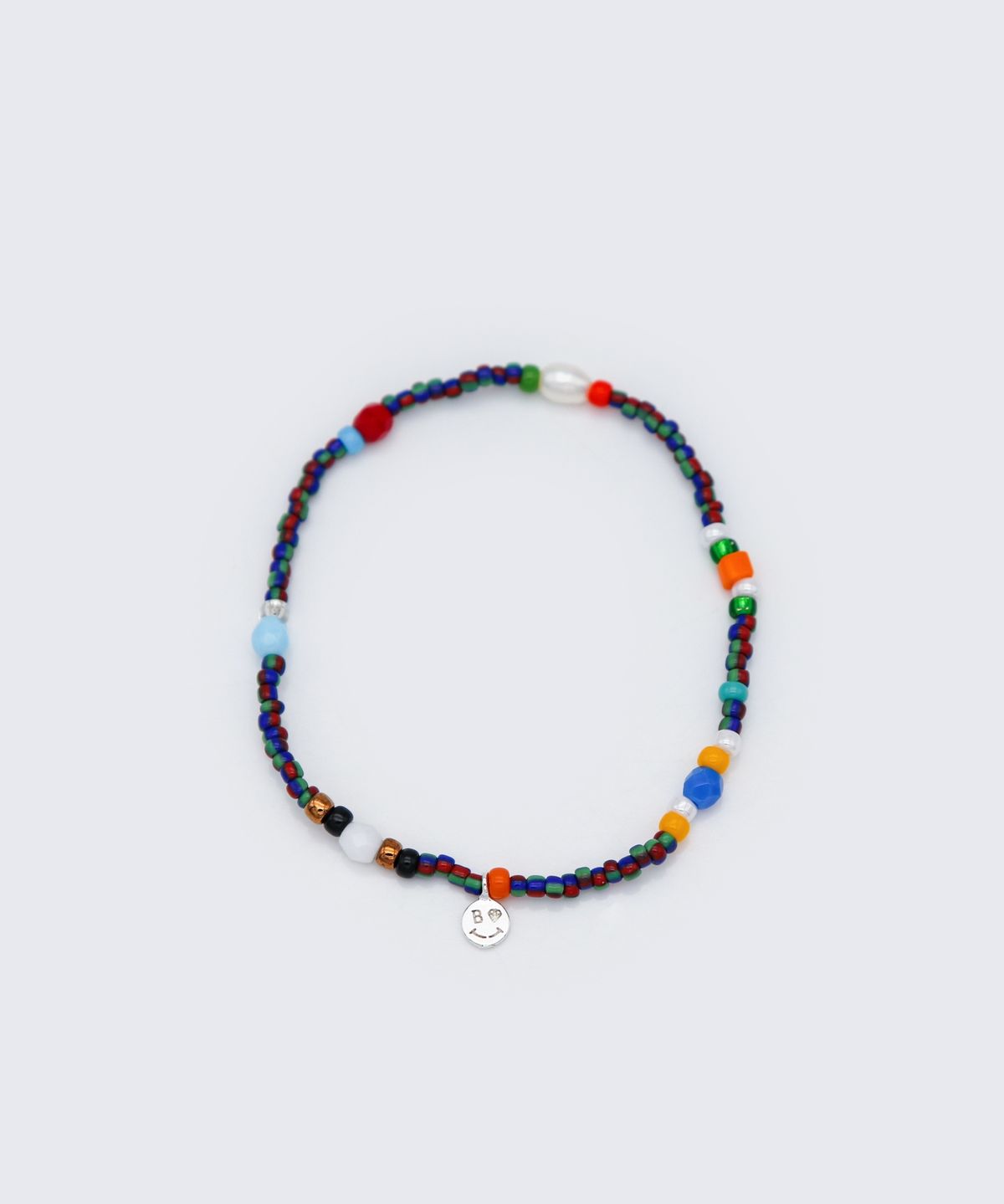 봉보(BONBEAU) Tropic play color beads Bracelet 미니 스마일 참 트로픽 컬러 비즈 팔찌