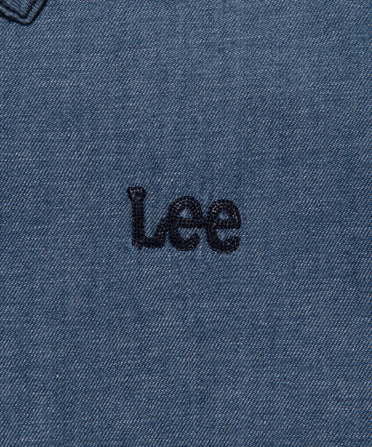 리(LEE) 린넨 데님 블루종 점퍼 인디고 라이트