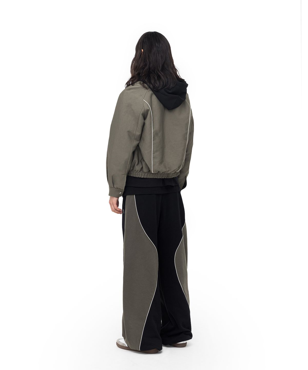 아캄(AAKAM) Raglan Piping Jacket (Khaki)