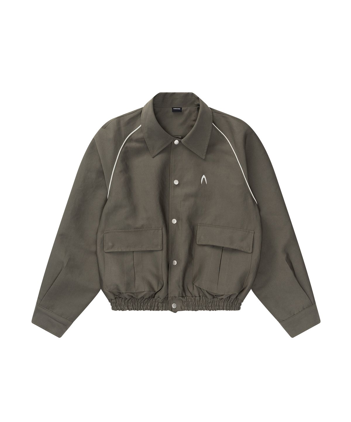 아캄(AAKAM) Raglan Piping Jacket (Khaki)