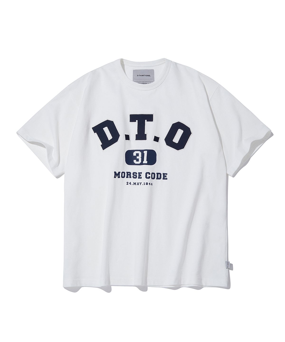디써티원(DTHIRTYONE) APPLIQUE T-SHIRT_WHITE