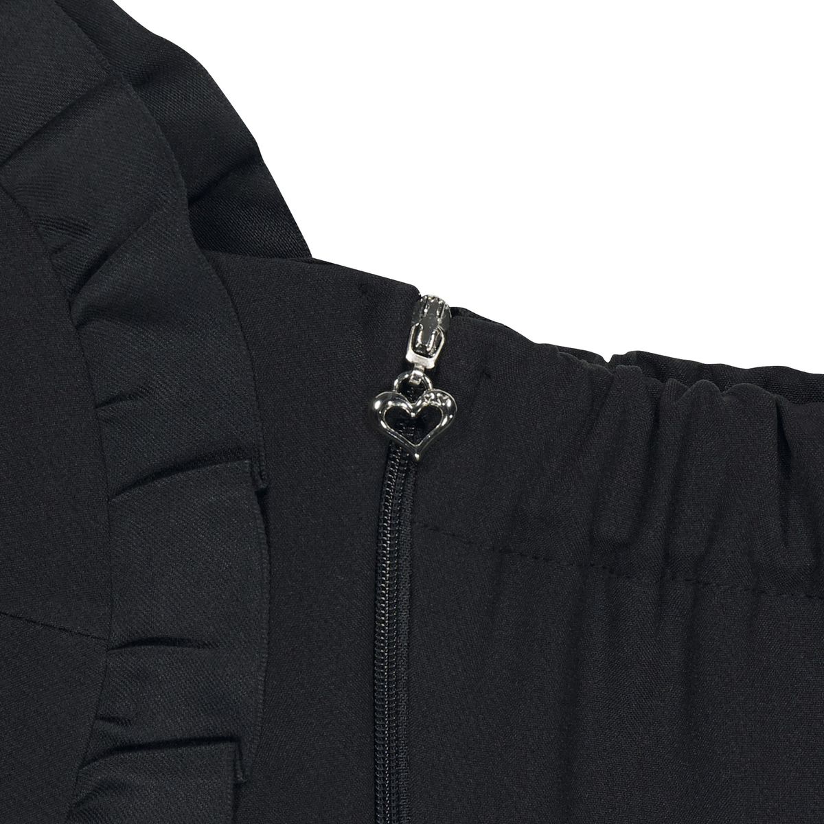 하트클럽(HEART CLUB) HEART 27 하트 프릴 뷔스티에 _ 블랙