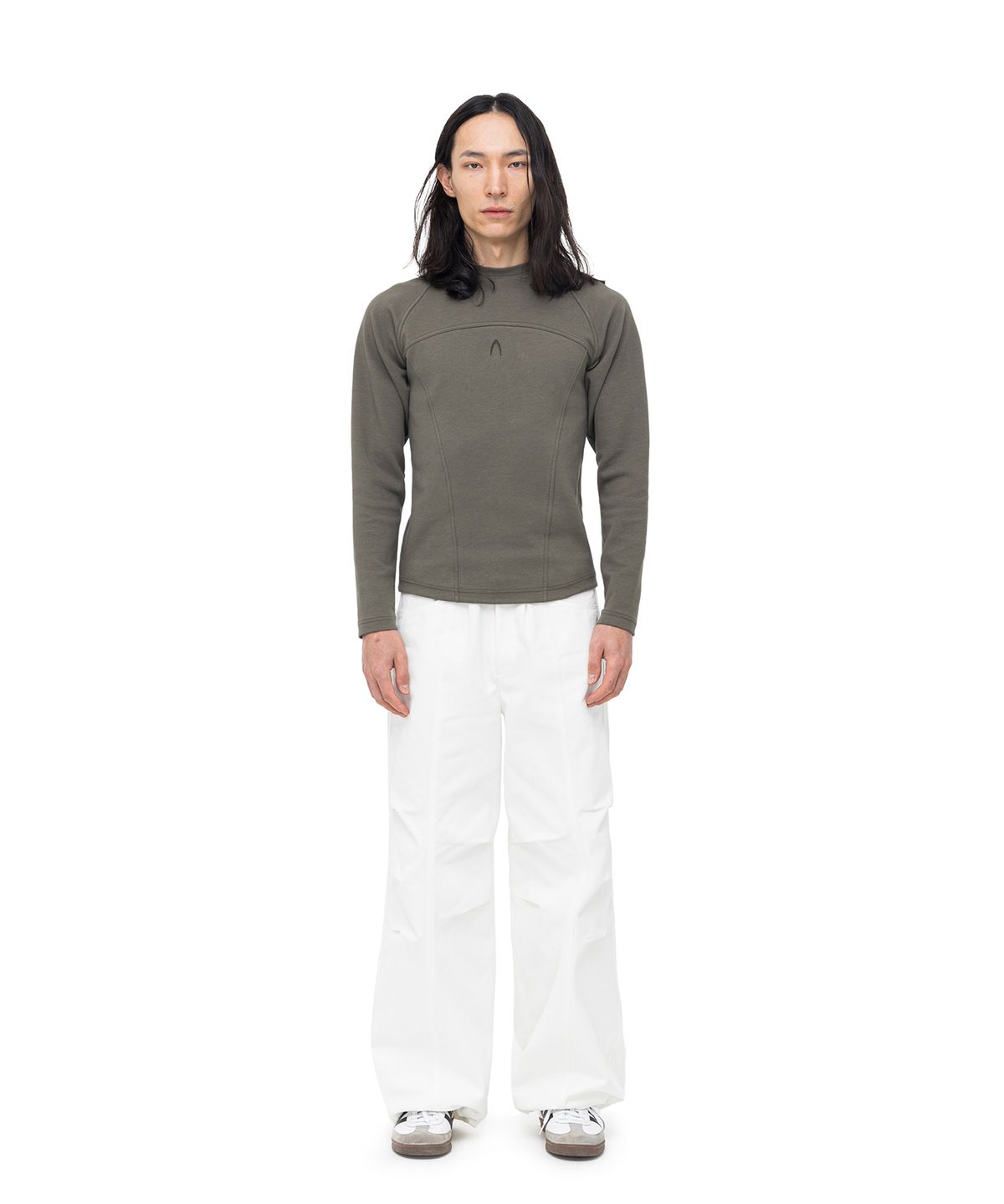 아캄(AAKAM) Stitch Tight Top (Gray)