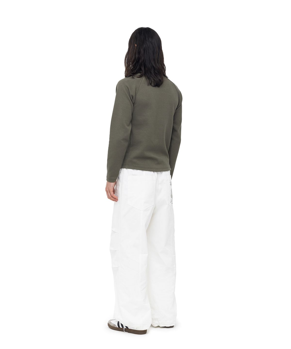 아캄(AAKAM) Stitch Tight Top (Khaki)