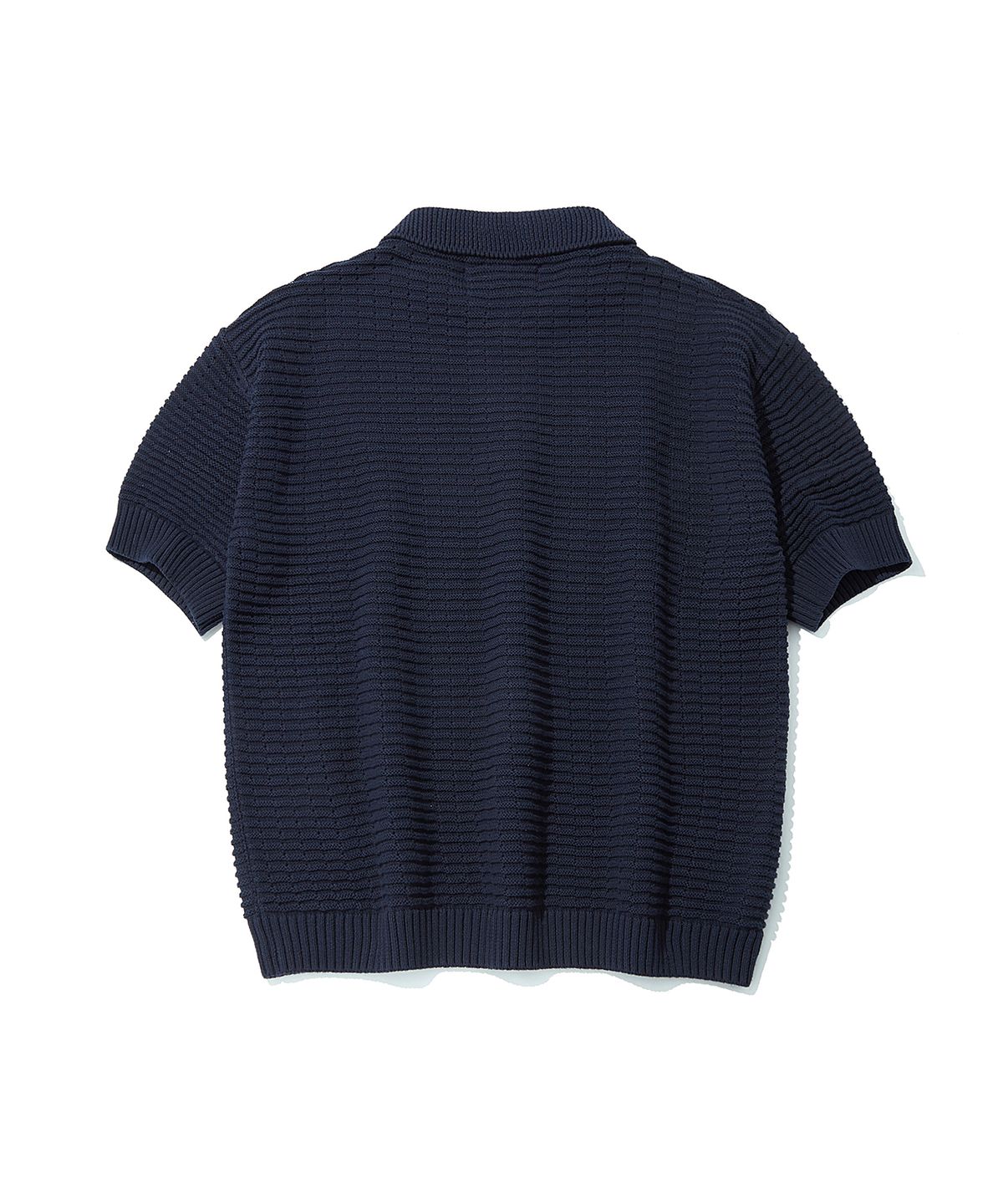 디써티원(DTHIRTYONE) WAPPEN PUNCHING COLLAR SWEATER_DARK NAVY