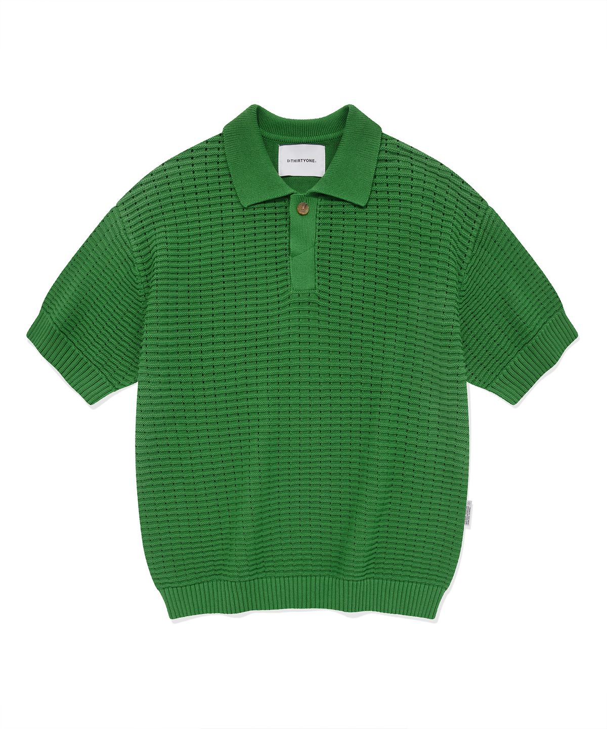 디써티원(DTHIRTYONE) Punching Collar Sweater (FOREST GREEN)