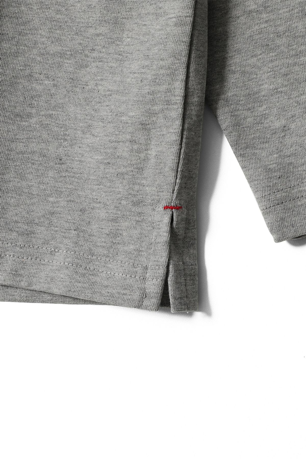 홀리선(HORLISUN) Lawrence Long Sleeve T-shirt Melange Gray