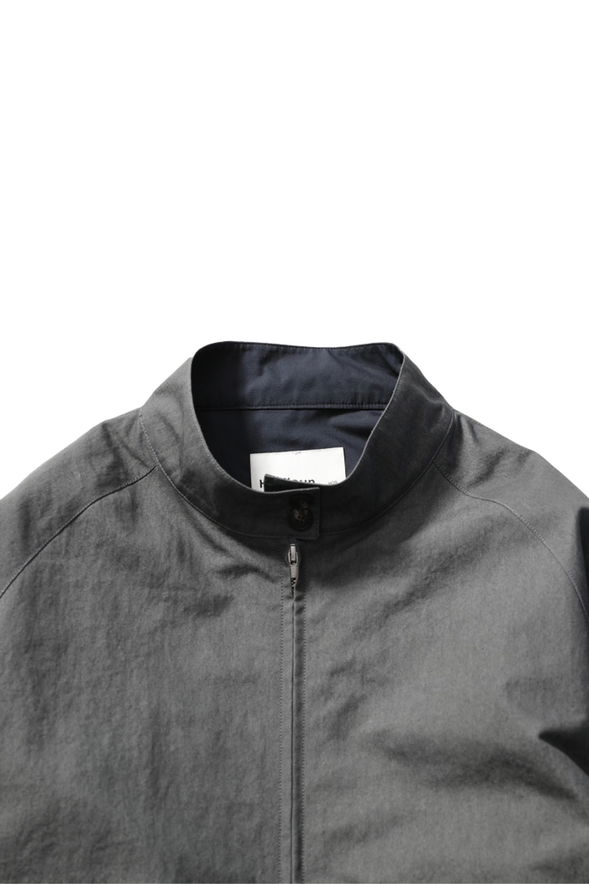 홀리선(HORLISUN) 23SS Visitor Harrington Jacket Charcoal Khaki