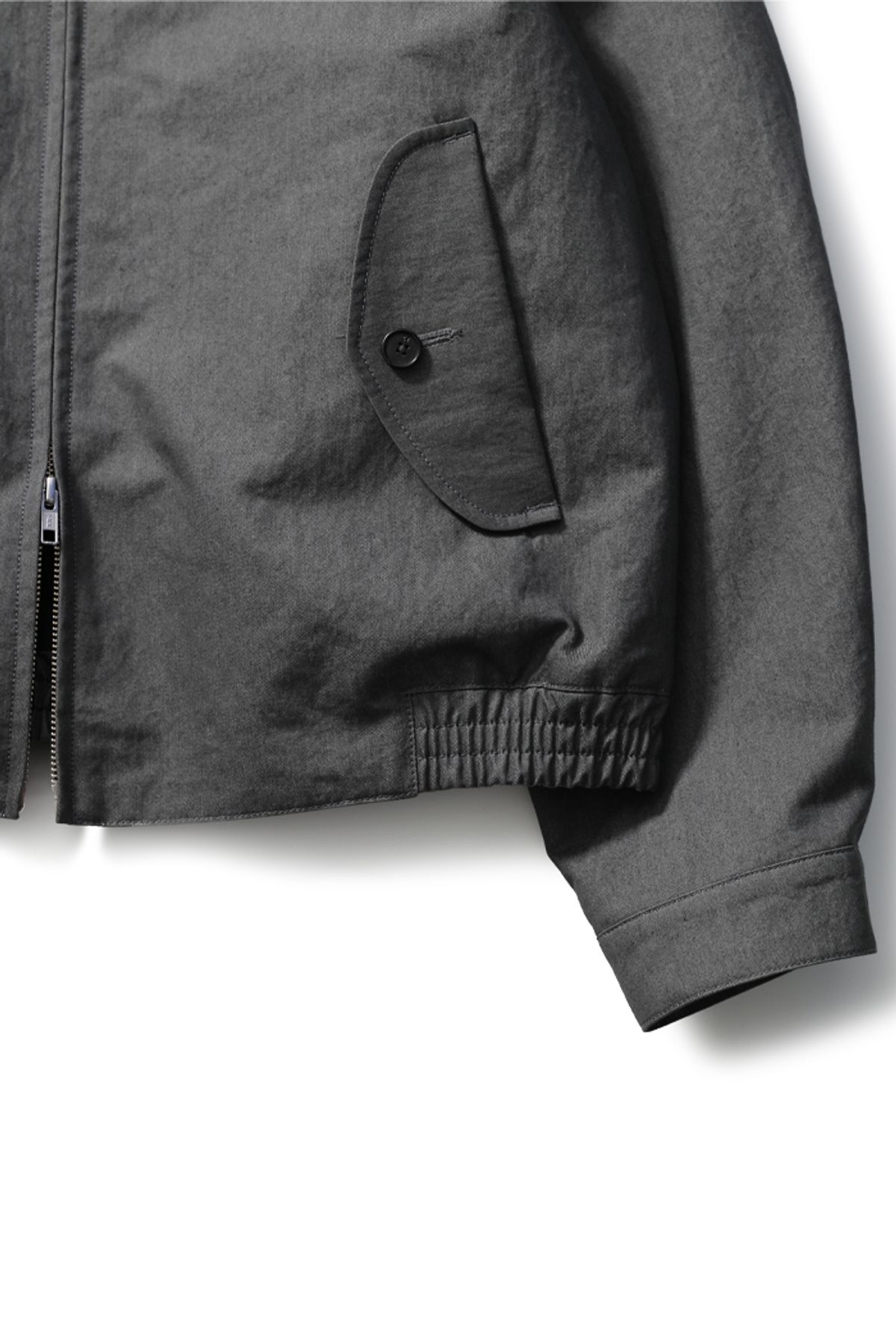 홀리선(HORLISUN) 23SS Visitor Harrington Jacket Charcoal Khaki