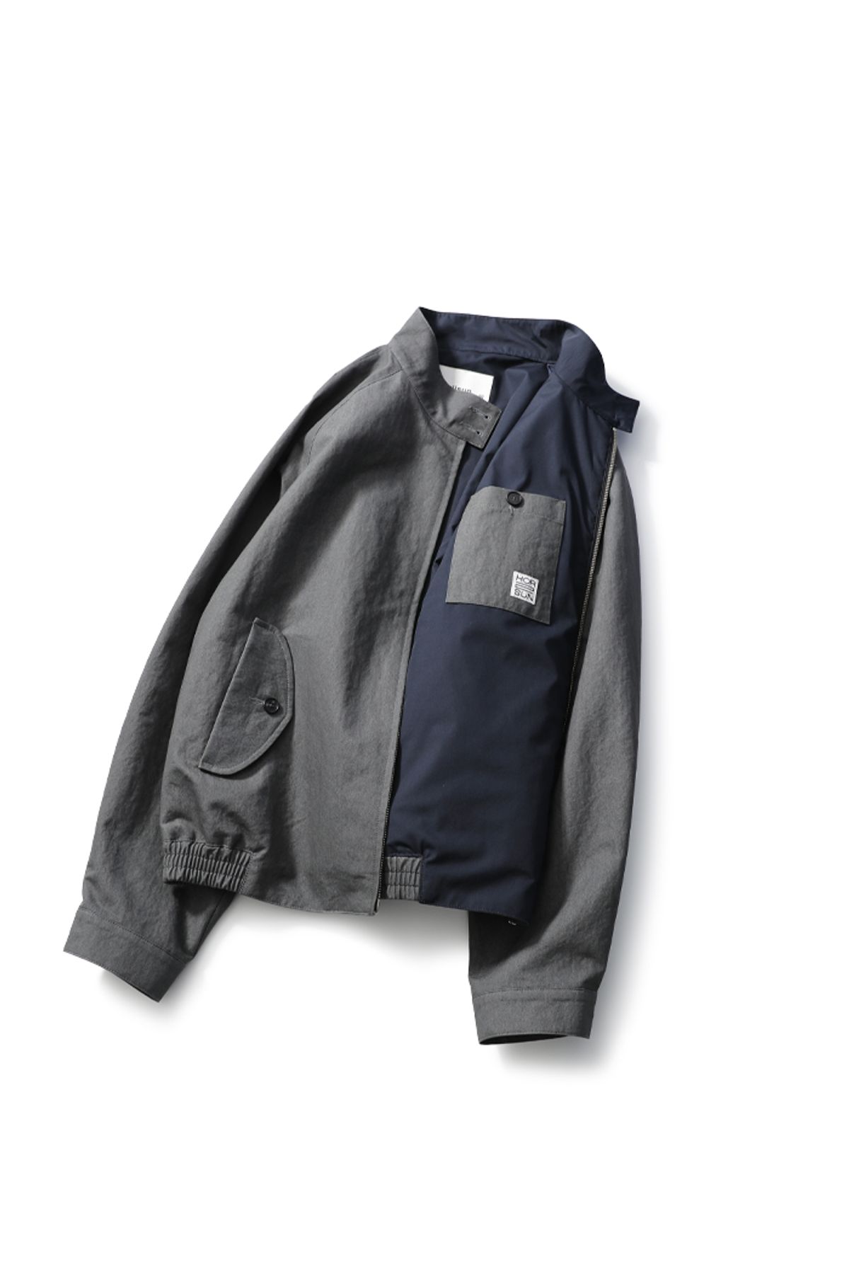 홀리선(HORLISUN) 23SS Visitor Harrington Jacket Charcoal Khaki