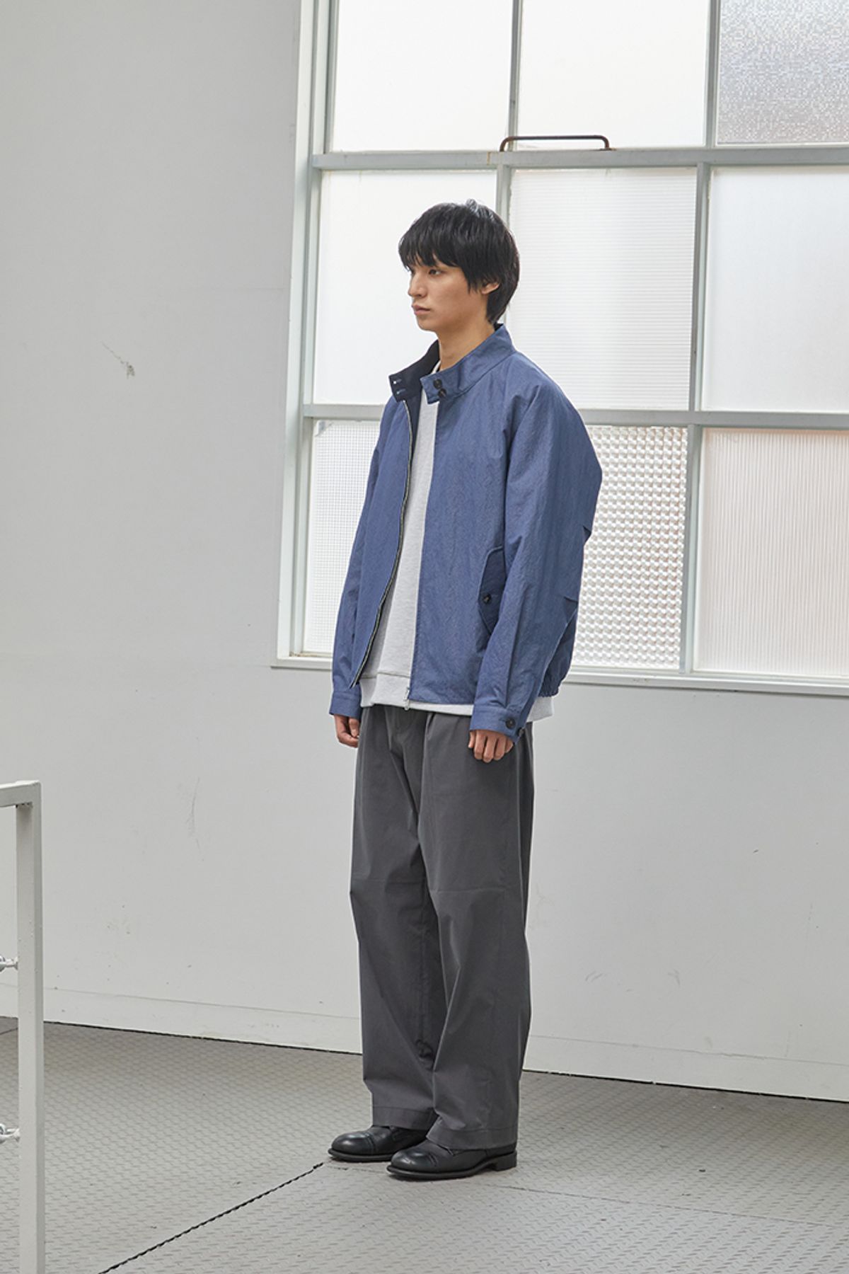 홀리선(HORLISUN) 23SS Visitor Harrington Jacket Indigo Blue