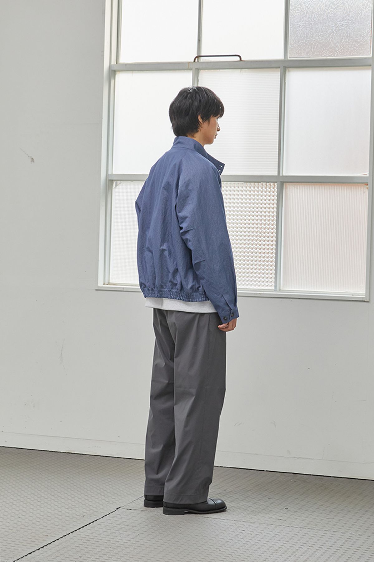 홀리선(HORLISUN) 23SS Visitor Harrington Jacket Indigo Blue