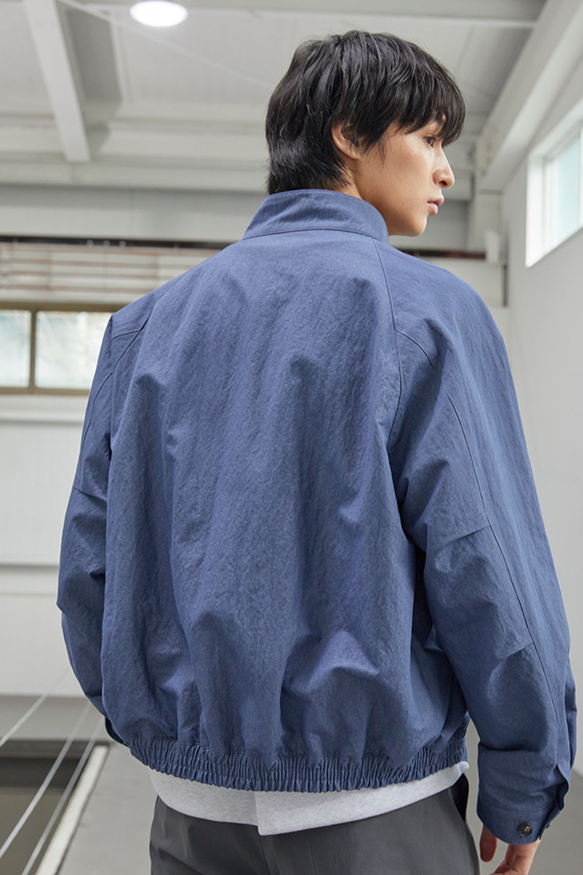 홀리선(HORLISUN) 23SS Visitor Harrington Jacket Indigo Blue