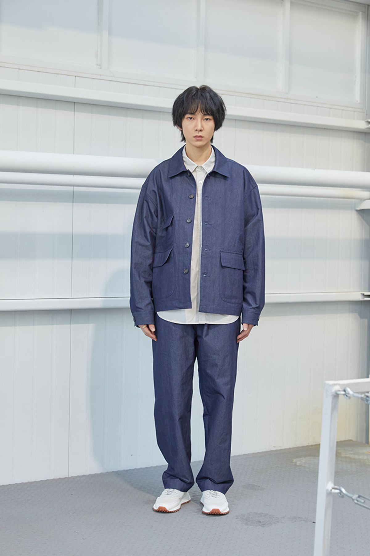 홀리선(HORLISUN) 23SS Smith Work Jacket Indigo Navy