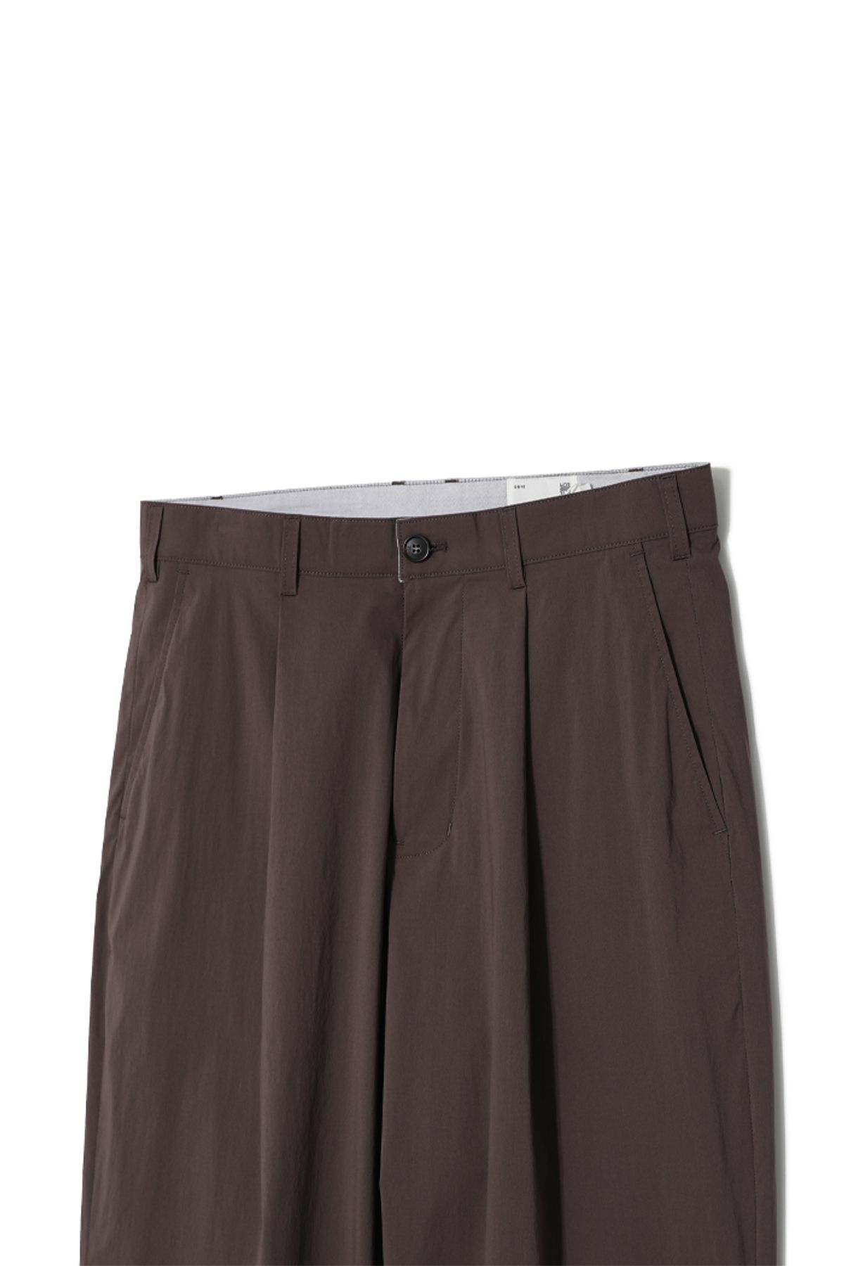 홀리선(HORLISUN) Heights Stretch Wide Pants Burgundy Brown