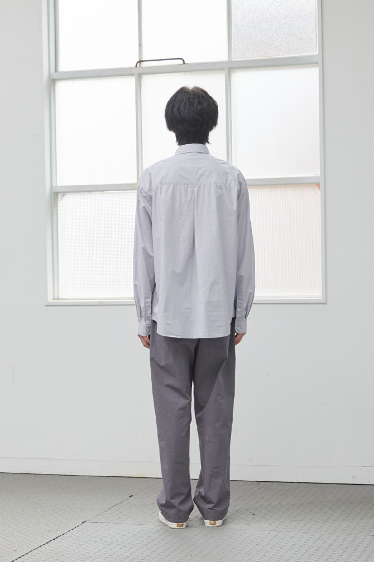 홀리선(HORLISUN) 23SS Jane Solid Extra Typewriter Shirt Soft Lavender