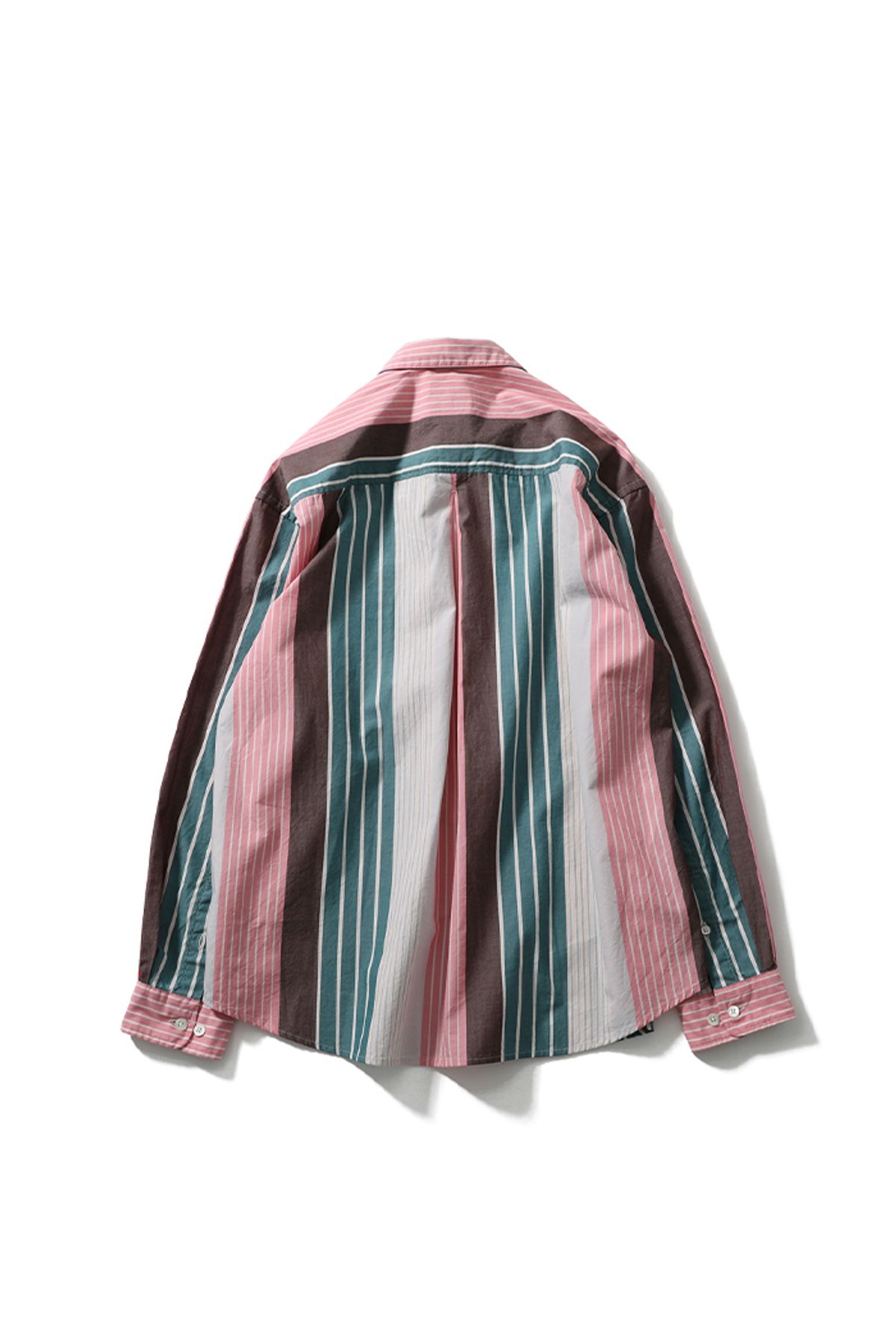 홀리선(HORLISUN) 23SS Osborne Multi Stripe Shirt for Women Pink