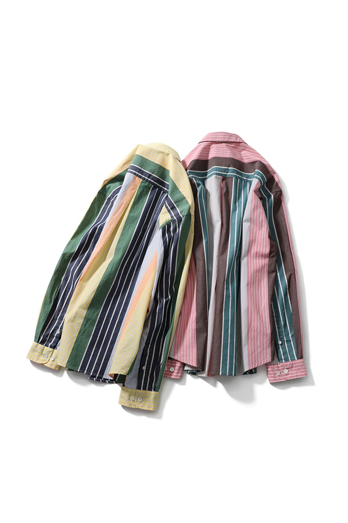 홀리선(HORLISUN) 23SS Osborne Multi Stripe Shirt for Women Pink