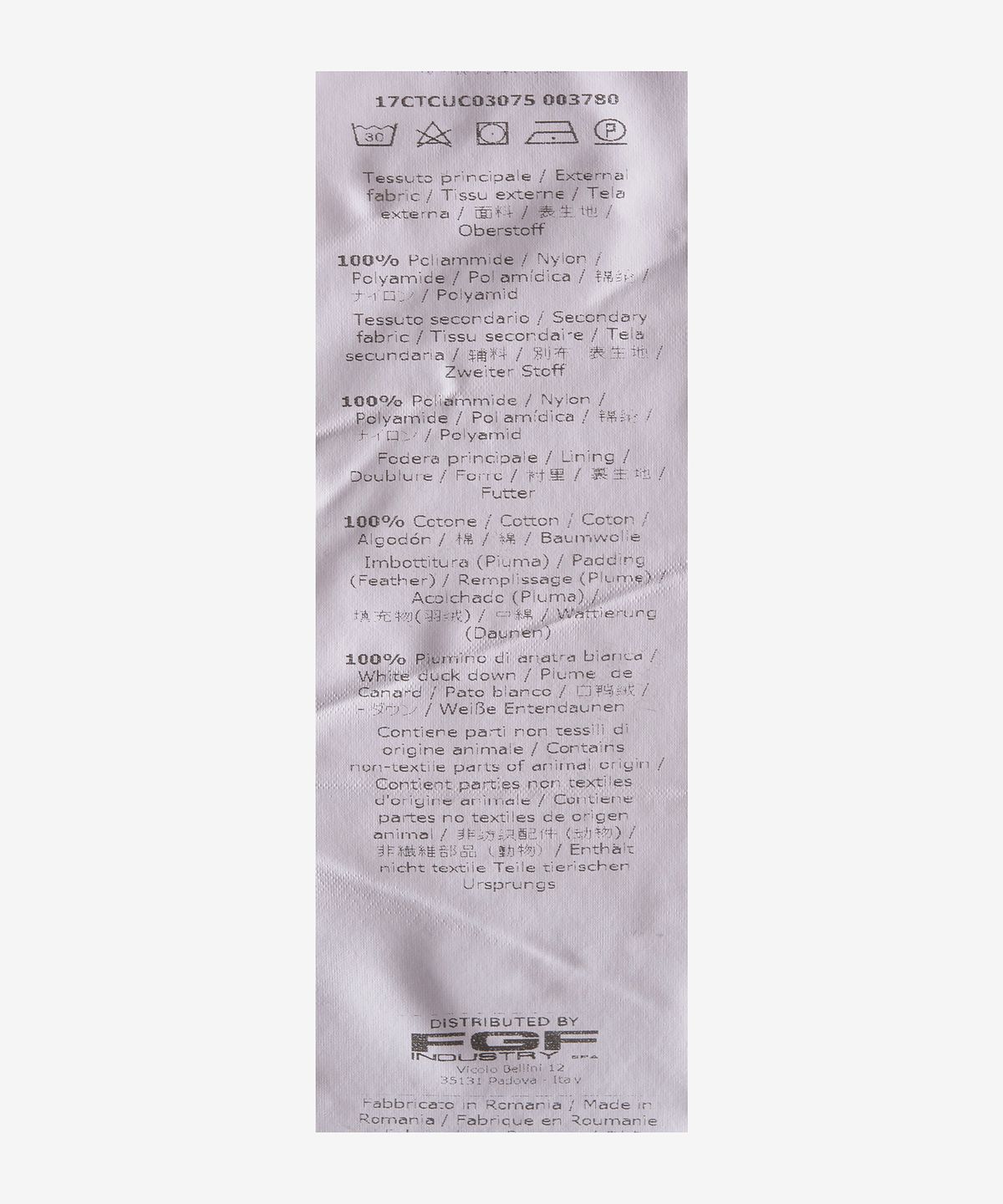텐씨(TEN-C) 아틱 다운 파카 - 퍼플 블루 / 17CTCUC03075774
