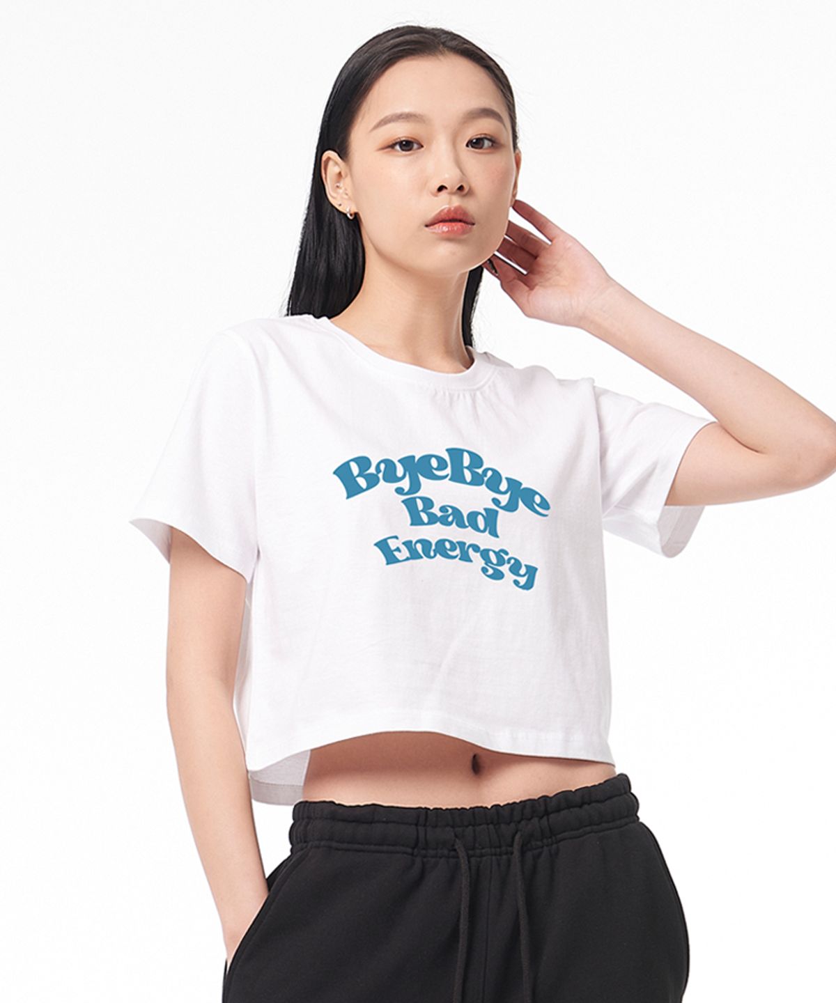 아티스트웨어(ARTISTWEAR) [ATW] 바이바이배드에너지 크롭반팔티