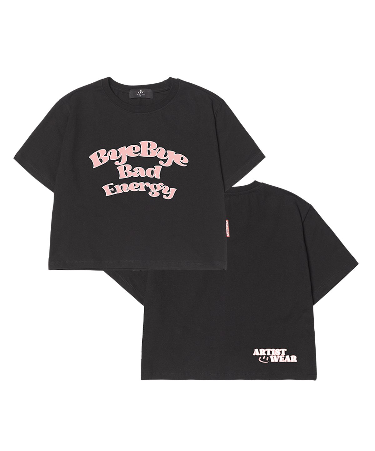 아티스트웨어(ARTISTWEAR) [ATW] 바이바이배드에너지 크롭반팔티