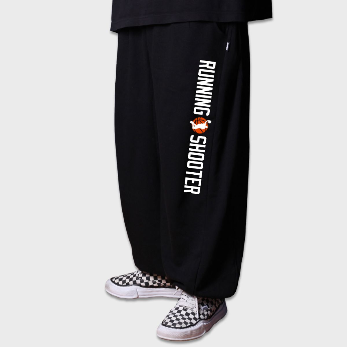 리스펙트(RESPECT) running shooter sweat pants (black)