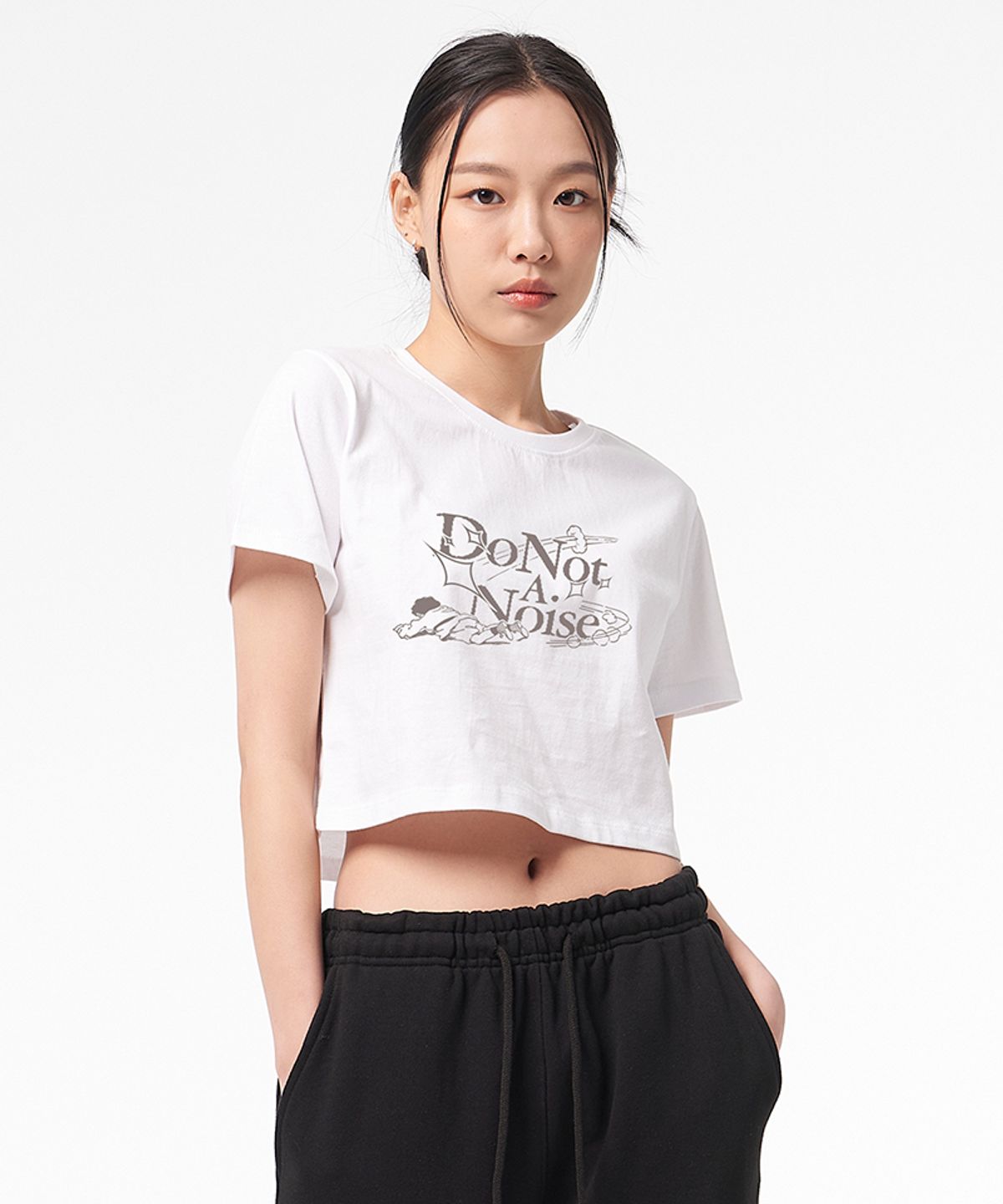 아티스트웨어(ARTISTWEAR) [ATW]해프닝 크롭반팔티