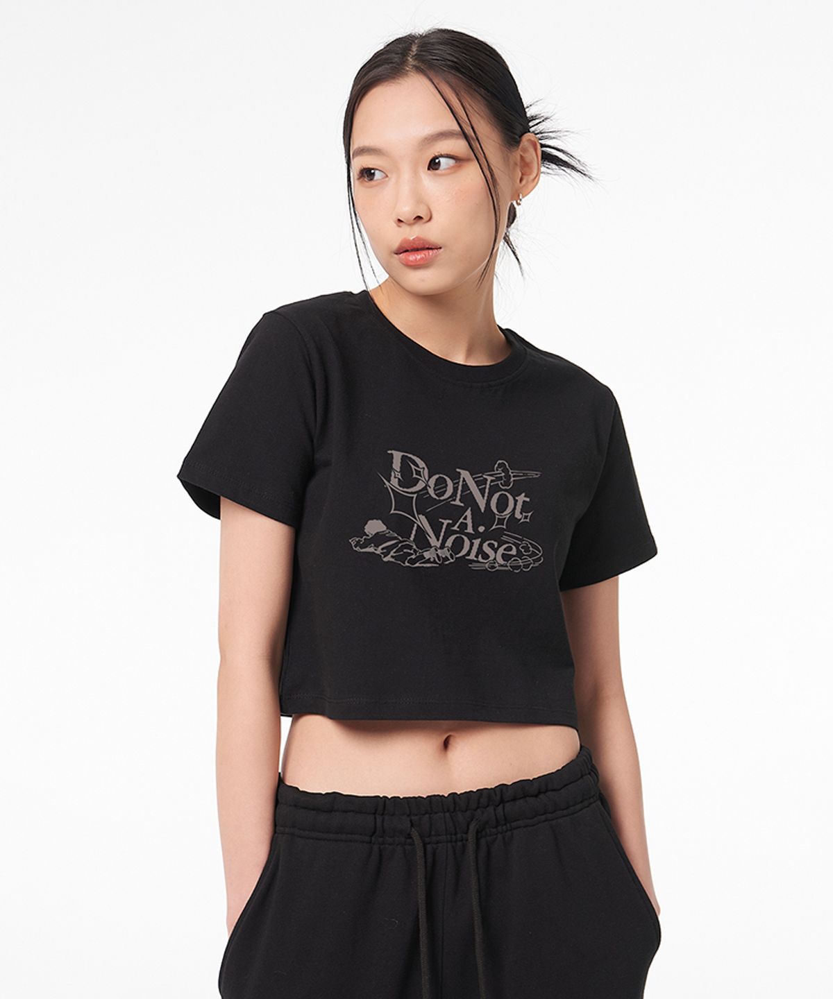 아티스트웨어(ARTISTWEAR) [ATW]해프닝 크롭반팔티
