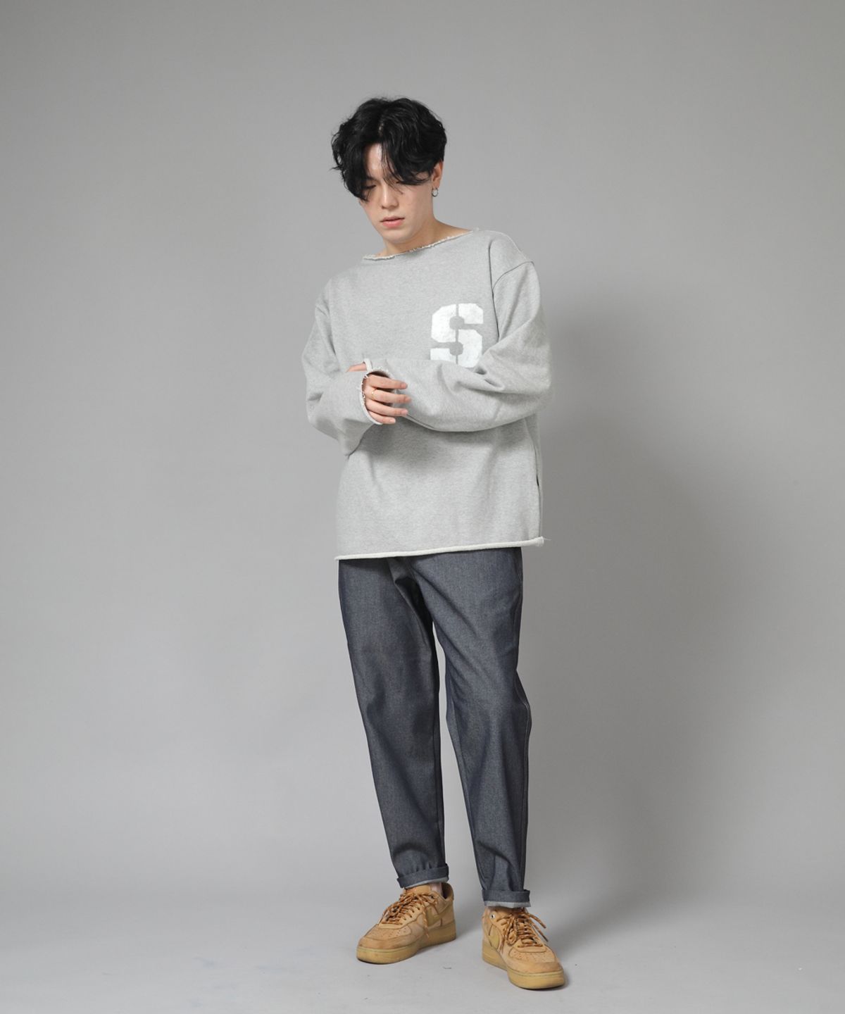 세인트크루(SAINTCREW) 브리지필 밴딩팬츠 BWD-324  라이트 인디고 데님 BRS