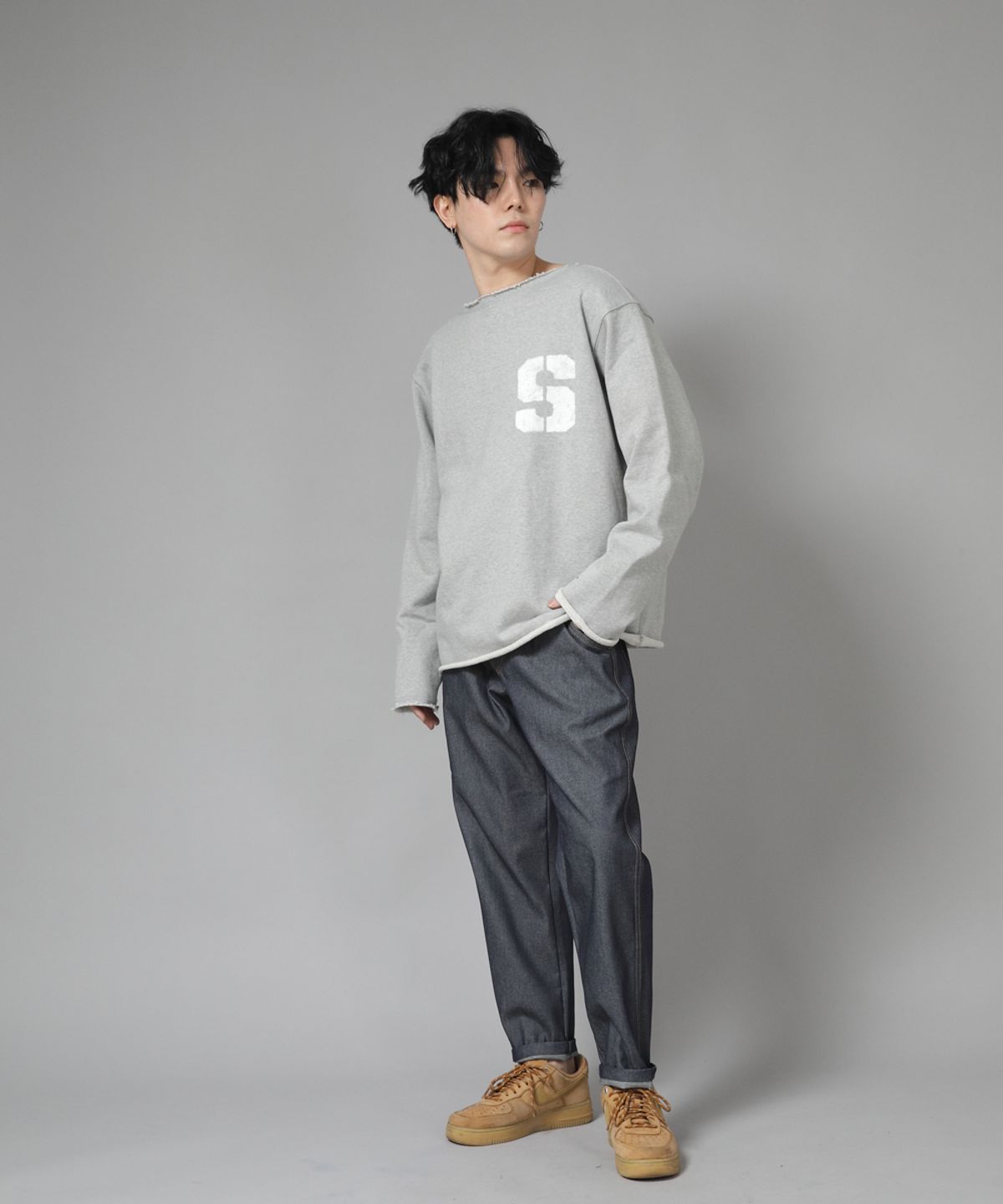 세인트크루(SAINTCREW) 브리지필 밴딩팬츠 BWD-324  라이트 인디고 데님 BRS