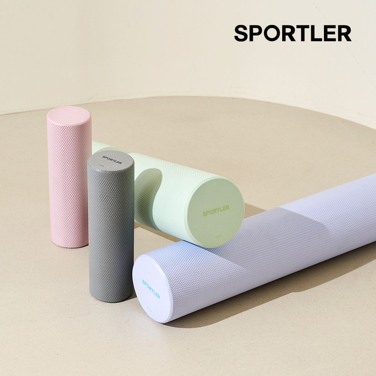 스포틀러(SPORTLER) EVA 폼롤러 33cm 60cm 90cm