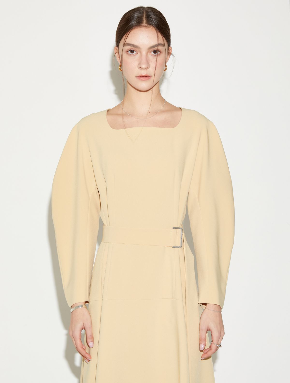 르이엘(LE YIEL) Cocoon Sleeve One Piece_Butter Yellow 코쿤 슬리브 원피스_버터 옐로우