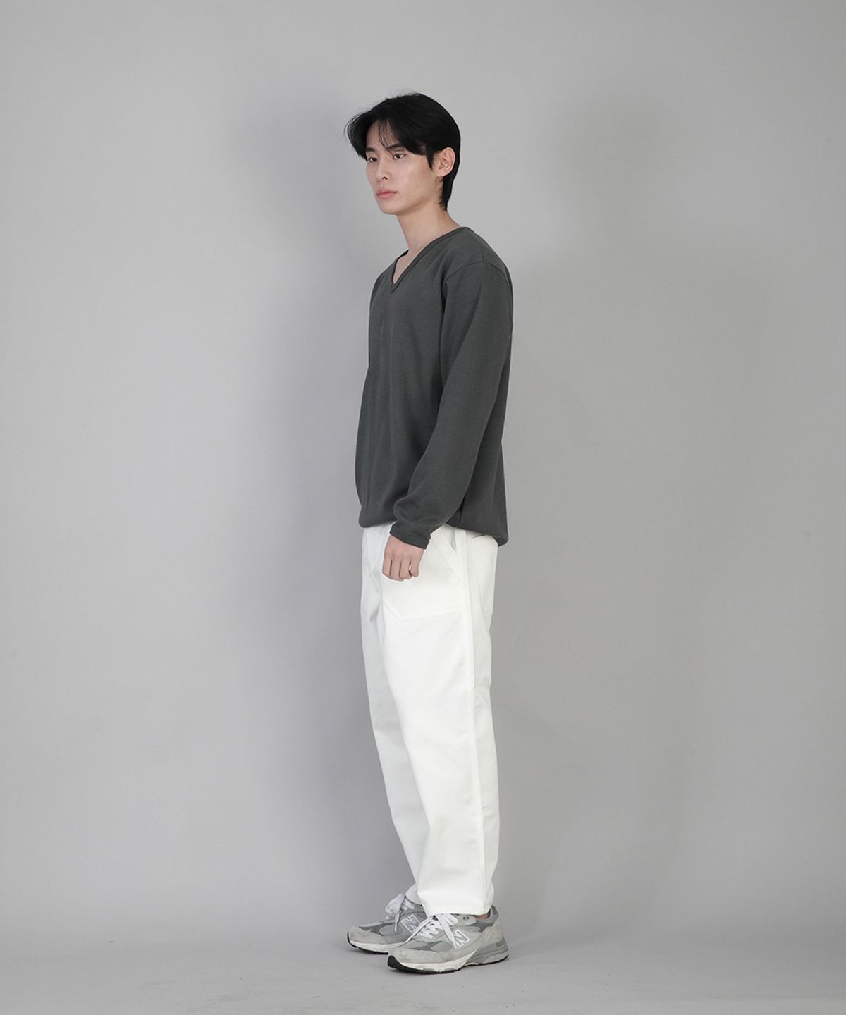 세인트크루(SAINTCREW) 앵클 드롭 클래식 퍼티그 테이퍼드팬츠 AFT-306 화이트