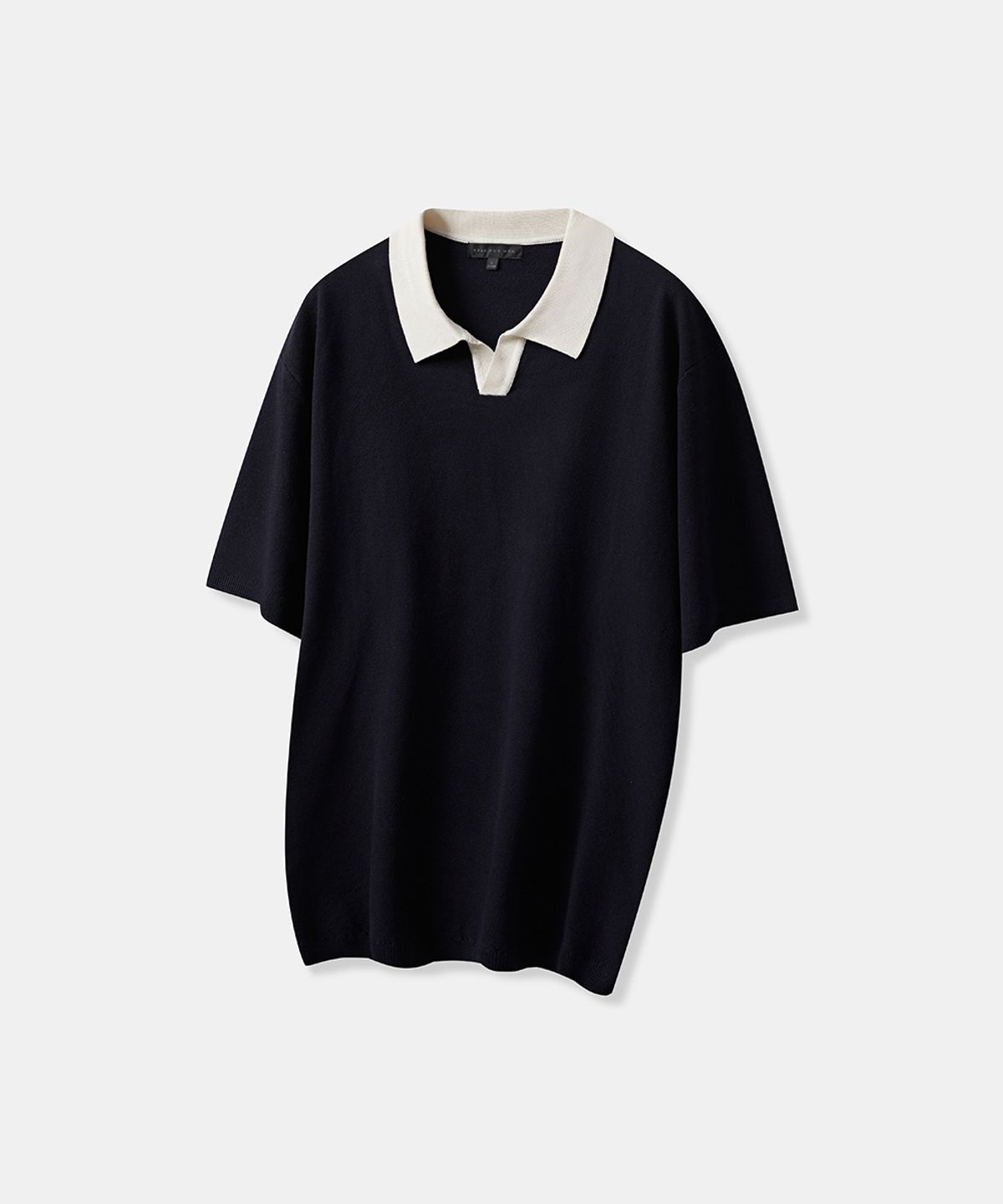 스파오(SPAO) 오픈카라 반팔니트_SPKWD24M01
