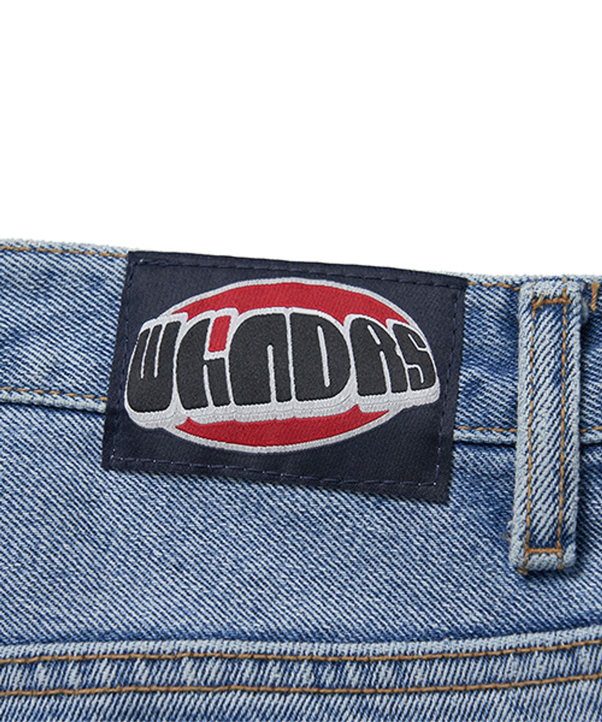 위캔더스(WKNDRS) DENIM CARGO PANTS (L.DENIM)