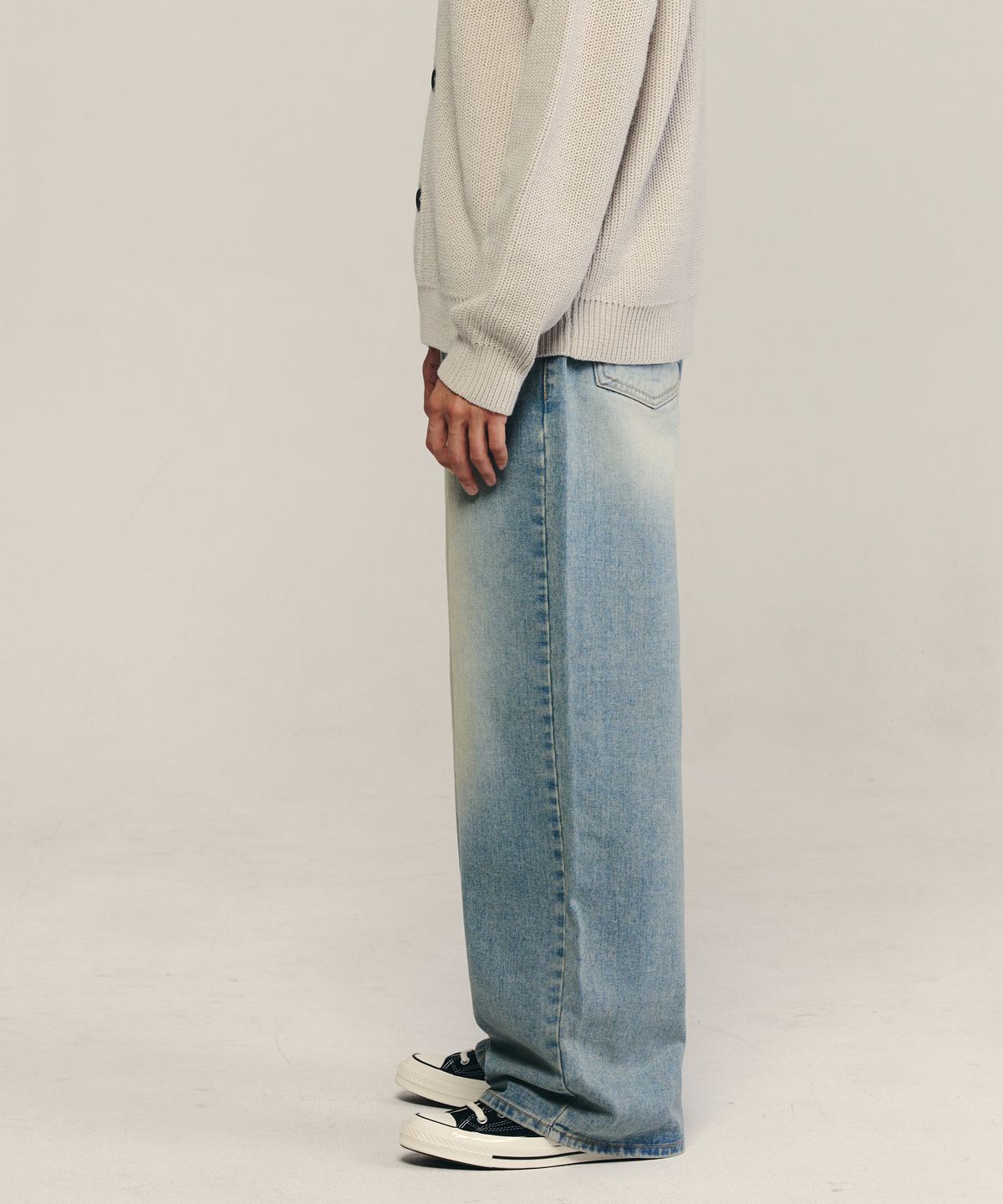 리플라이퍼키(REFLYPERKY) HT8705 웨어에버 와이드 데님 (LIGHT WASHED)