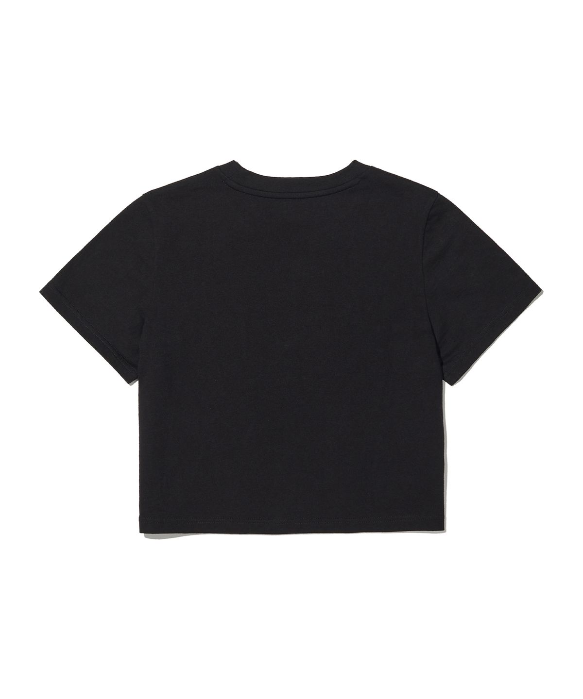 브라운브레스(BROWNBREATH) W BB HEART CROP TEE - BLACK